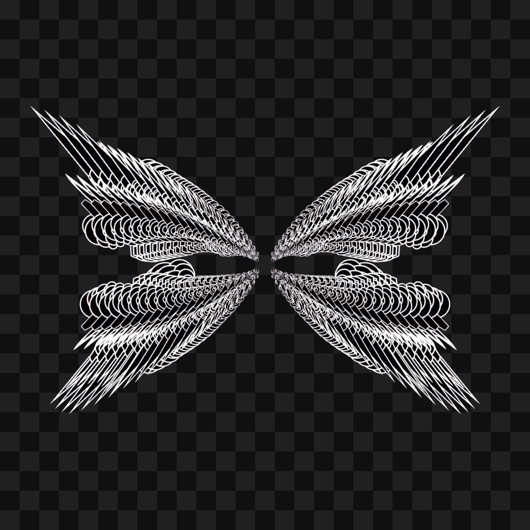 Iota frag quad wingset asset pack / 9 loops