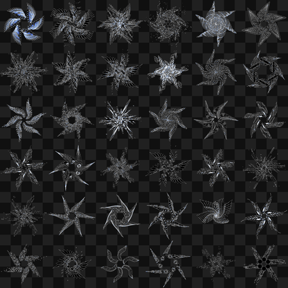 Frag star wingset asset bundle / 42 loops