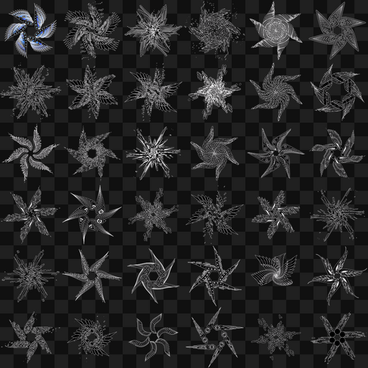 Frag star wingset asset bundle / 42 loops