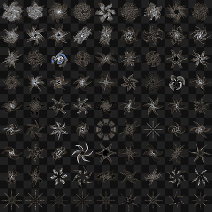 Star wingset asset bundle / 82 loops