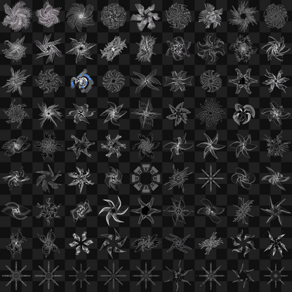 Star wingset asset bundle / 82 loops