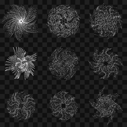Feather star wingset asset pack / 10 loops