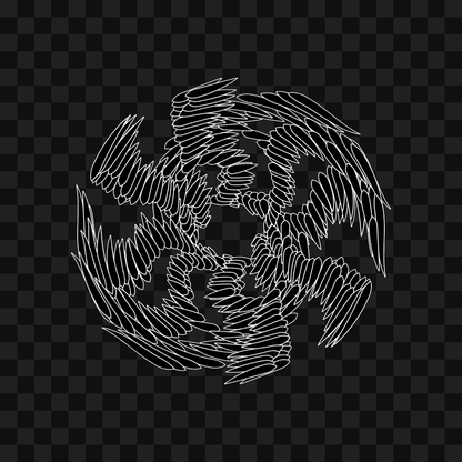 Feather star wingset asset pack / 10 loops