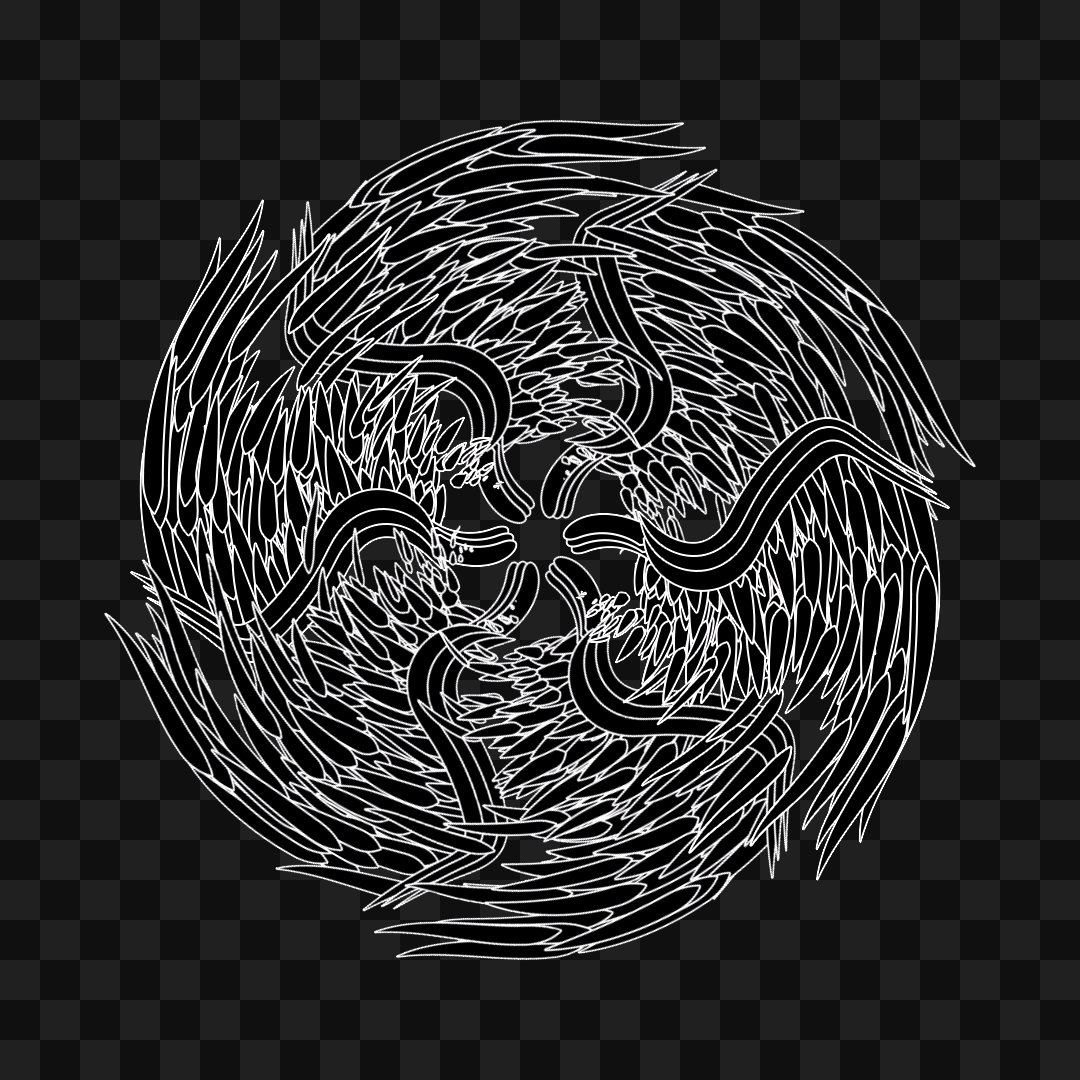 Feather star wingset asset pack / 10 loops