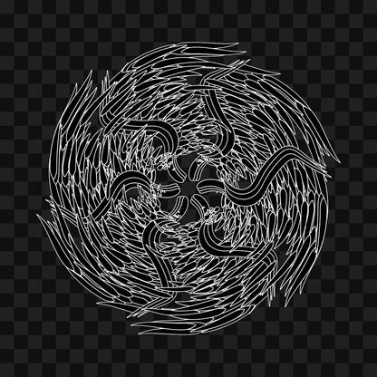 Feather star wingset asset pack / 10 loops