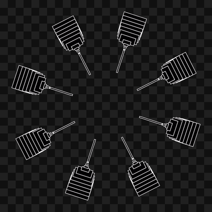 Wheel star wingset asset pack / 10 loops