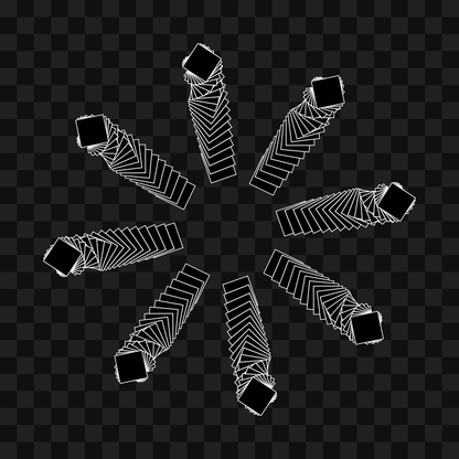 Wheel star wingset asset pack / 10 loops
