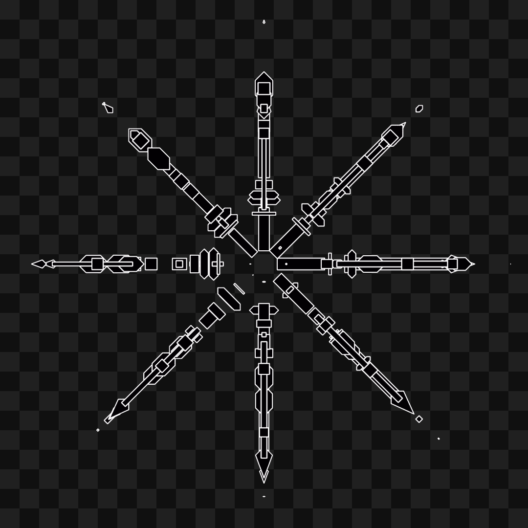 Wheel star wingset asset pack / 10 loops