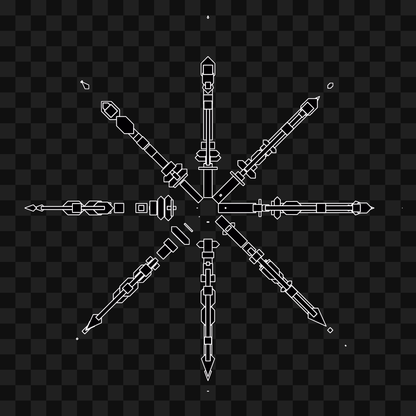 Wheel star wingset asset pack / 10 loops