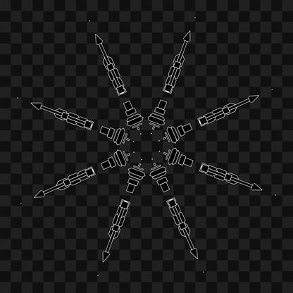 Wheel star wingset asset pack / 10 loops