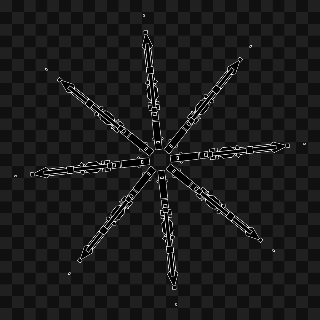 Wheel star wingset asset pack / 10 loops