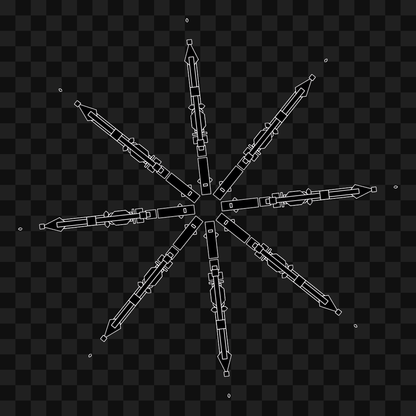 Wheel star wingset asset pack / 10 loops