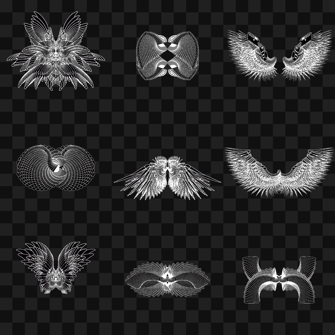 Beta sym wingset asset pack / 10 loops