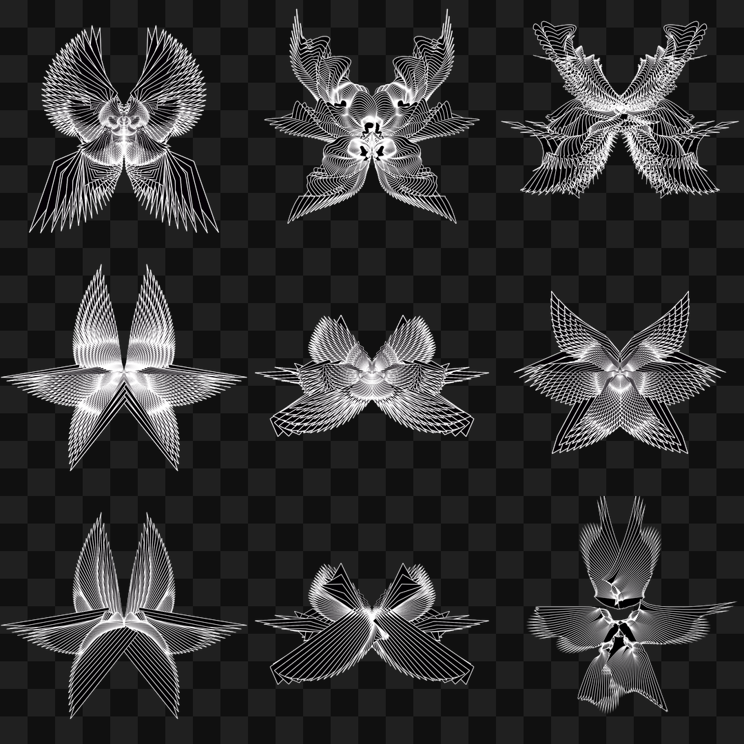 Gamma sym wingset asset pack / 11 loops
