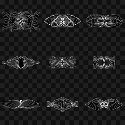 Alpha sym warp wingset asset pack / 13 loops