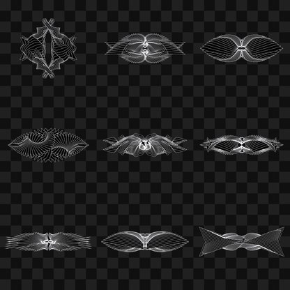 Beta sym warp wingset asset pack / 9 loops